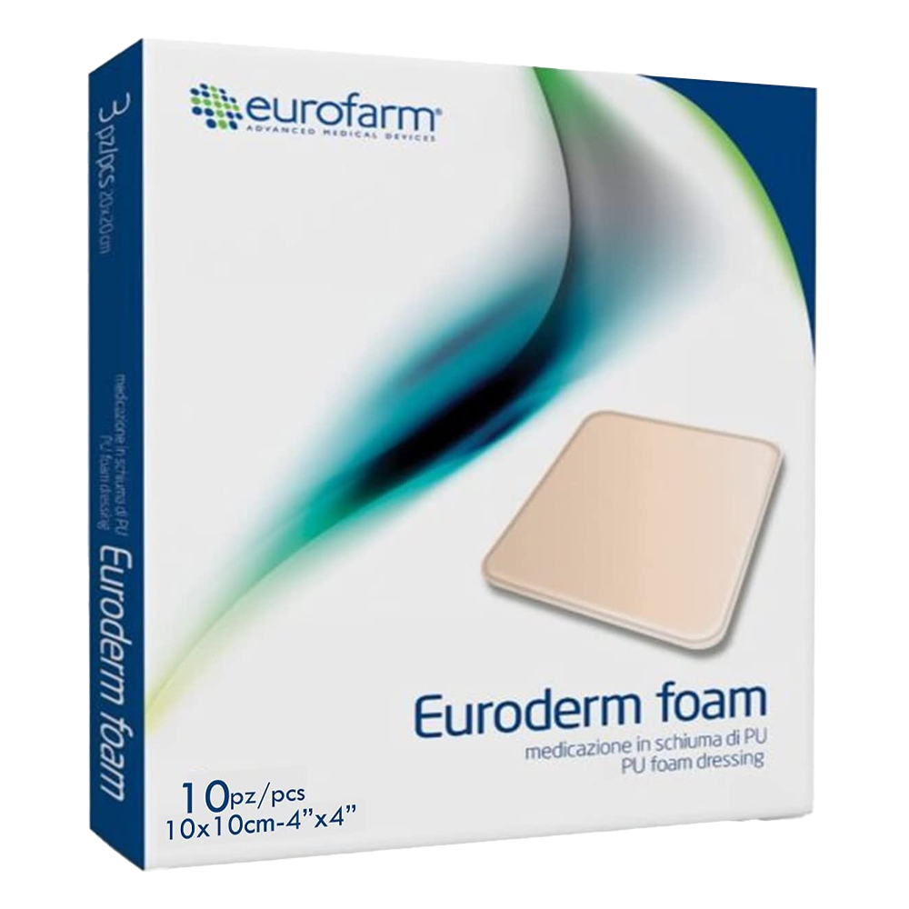 EURODERM FOAM 10CM X 10CM (CAJA X 10UNDS).